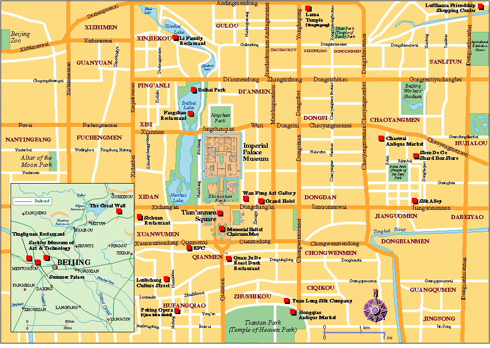 Map of Beijing