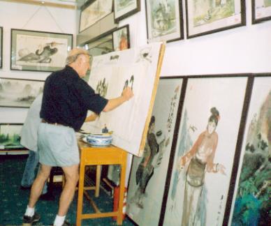 painting class,yangshuo