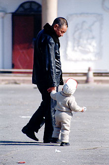 photo album-grandpa and child,beijing