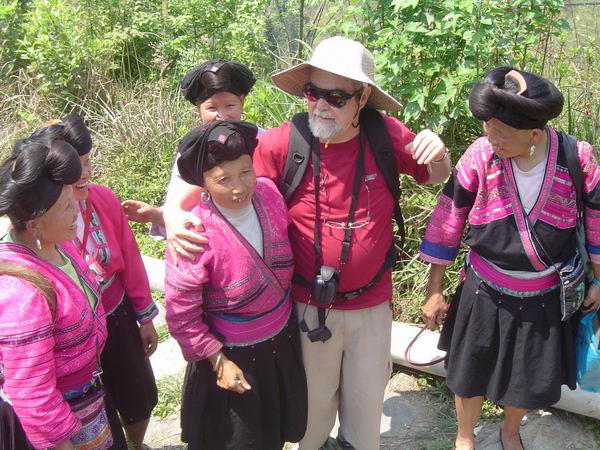 long hair village girls in Longji,longsheng