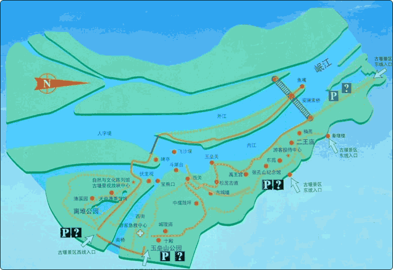 Map of Sichuan-Dujiangyan