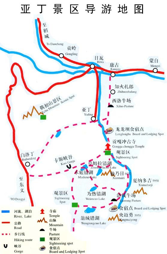 Map of Sichuan-Yading