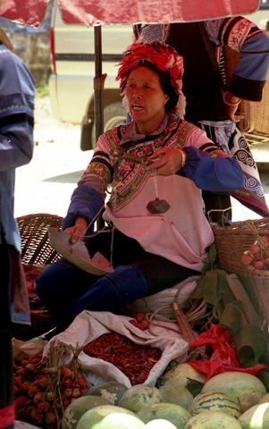 Hani ethnic woman, Yuanyang Photo