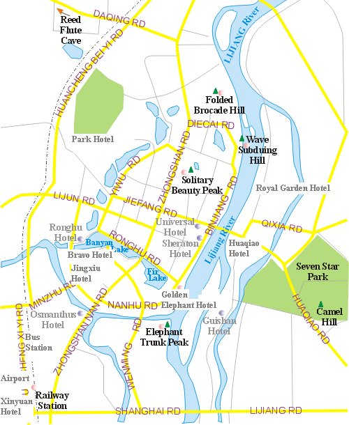 Map of Guilin