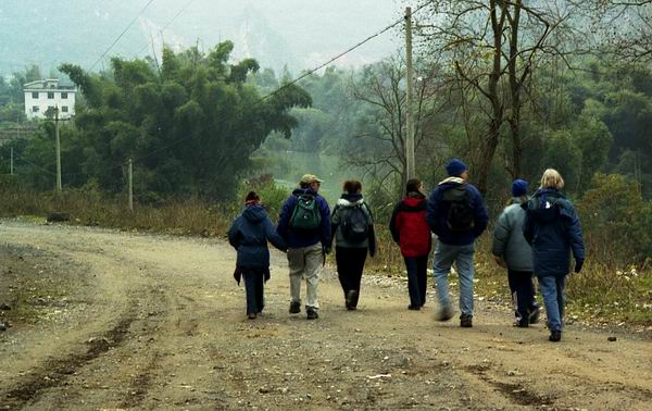 photo album-Hiking on countryside road,China